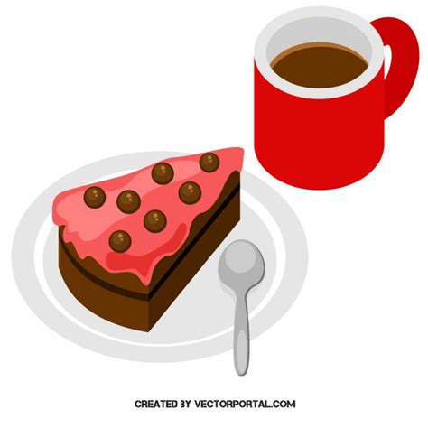 Kaffee Und Kuchen Royalty Free Stock Svg Vector And Clip Art