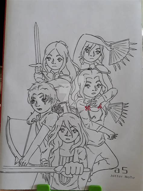 The 5 Magicians Lineart By Loner911 On Deviantart