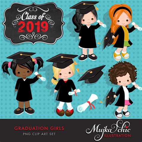 Graduation Clipart Girl Graduating School Graphics Mujka Cliparts