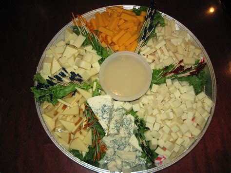 Assorted Cheeses With Dijon Sauce Food Salad Platters