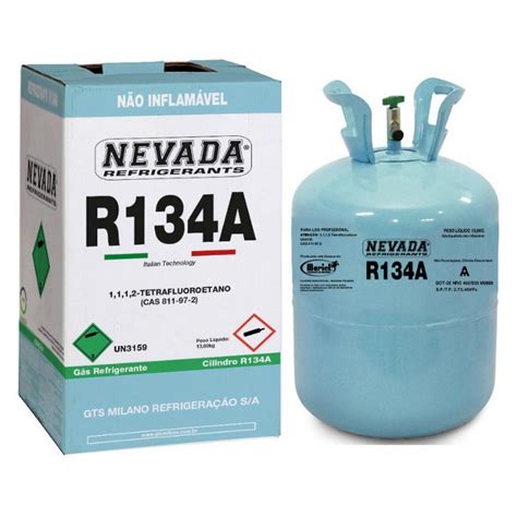 R134a GÁs Refrigerante R134a 136kg Nevada Cilindro DescartÁvel