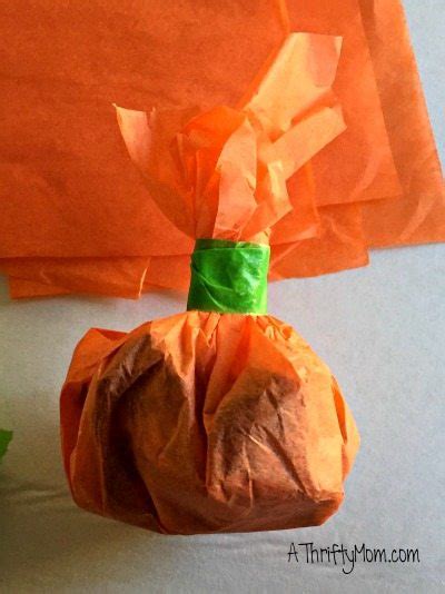 Tissue Paper Pumpkins Great Party Favor