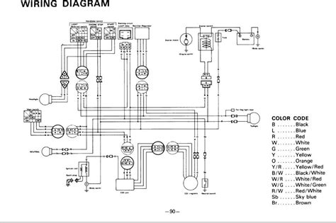 Before reading a schematic, get common and understand all the symbols. 1989 Yamaha Moto 4 250 Wiring Diagram | Wiring Library