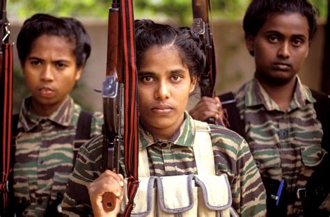 Military Female Fighters From The Liberation Tigers Of Tamil Eelam Tamil Tigers R