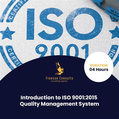 Introduction To Iso 90012015 Quality Management System Finesse Consults
