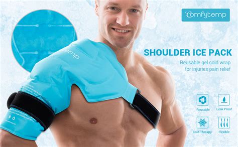 Comfytemp Shoulder Ice Pack Rotator Cuff Cold Therapy Reusable Shoulder Wrap Large Gel Ice