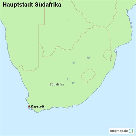 Er ist der am weitesten entwickelte wirtschaftsraum des afrikanischen kontinents. StepMap - Hauptstadt Südafrika - Landkarte für Südafrika
