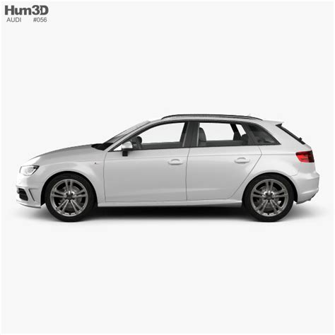 Audi A3 Sportback S Line 2016 Modelo 3d Vehículos On 3dmodels