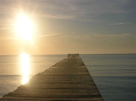 Steg Sonnenuntergang Meer · Kostenloses Foto Auf Pixabay