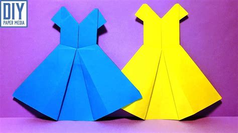 How To Make Easy Origami Dress Paper Diy Dress Paper Folding