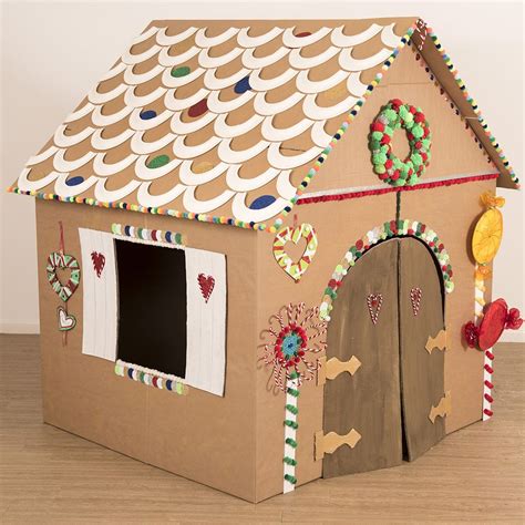 How To Make A Gingerbread House Cardboard Gingerbread House