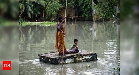 Assam Flood Situation Worsens 3 Dead Over 2 Lakh Affected Guwahati