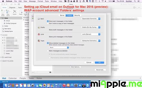 Setting Up Icloud Email On Outlook For Mac 2016 Preview07imap Account