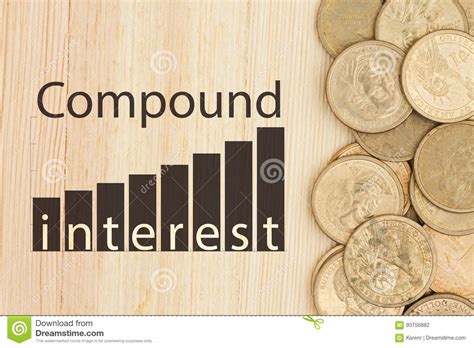 Compound comp price graph info 24 hours, 7 day, 1 month, 3 month, 6 month, 1 year. Gold Coins With Text Compound Interest Stock Photo - Image ...