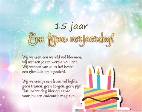 Fijne Verjaardag 15 Jaar Oud Meisje Fotos