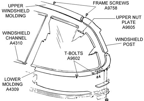 Windshield Weatherstrip And Components Diagram View Chicago