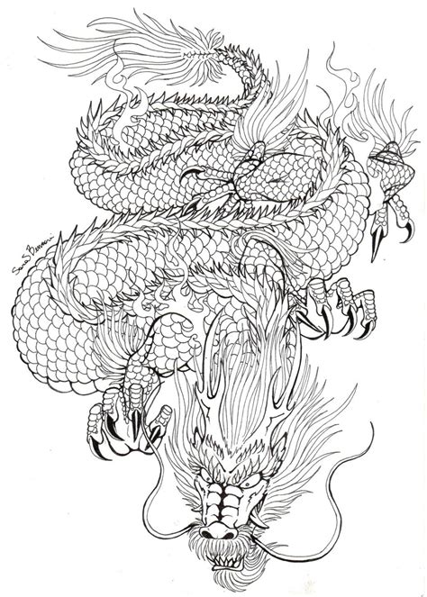 Japanese Dragon Tattoo Dragon Tattoo Drawing Japanese Dragon Tattoos