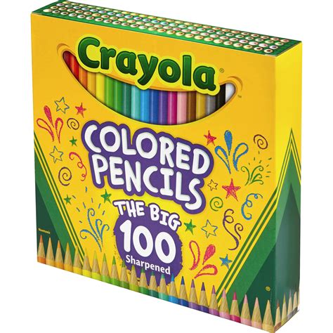 Cyo688100 Crayola 100 Count Colored Pencils Unique Colors Pre
