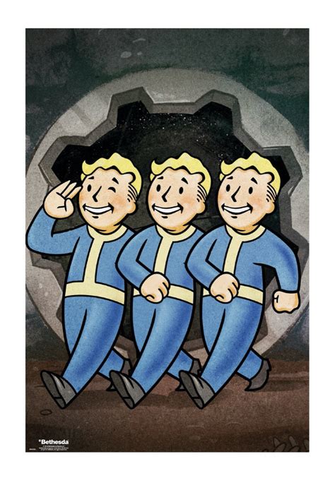 Fallout Vault Boys Maxi Plak T Impericon Cz