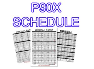 P90X Schedule - This Schedule Won Me $1,000 | P90x schedule, Schedule, P90x
