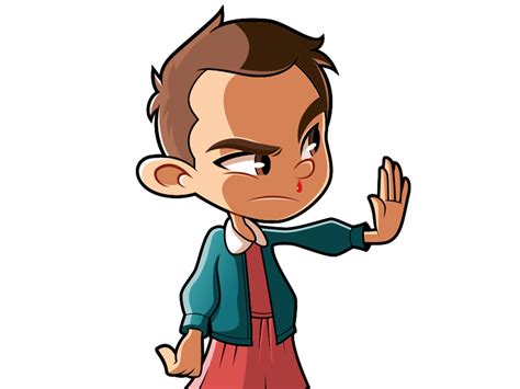 Finished binging the entire first 3 seasons in 4 days. Eleven - Stranger Things by Adrian Pontoh on Dribbble