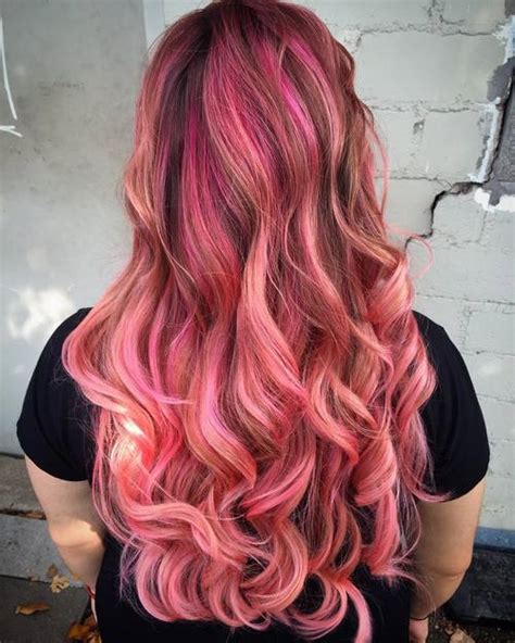 If you are wanting to try a colorful look, but the vibrant ombre hair color is too extreme for you, having a touch of colorful balayage is the perfect mix. 40 Best Pink Highlights Ideas for 2021