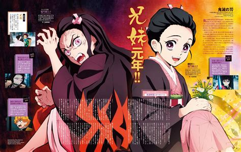 Nezuko Kamado In Human And Demon Forms On Animage Magazine May 2019 R