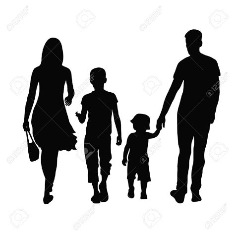 Silhouette Parent And Child | Silhouette art, Silhouette, Family silhouette