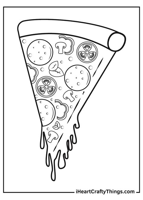 free printable pizza coloring pages home design ideas