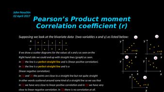 N = sample size of paired scores. Pearson's product moment correlation coefficient (r ...