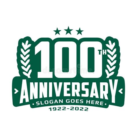 100 Years Anniversary Logo Design Template 100th Anniversary