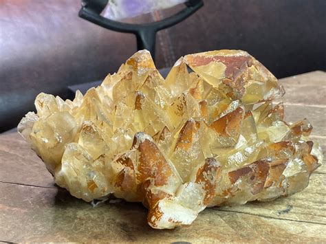 Big Beautiful Dogtooth Calcite Crystal Point Cluster Morocco Gorgeous