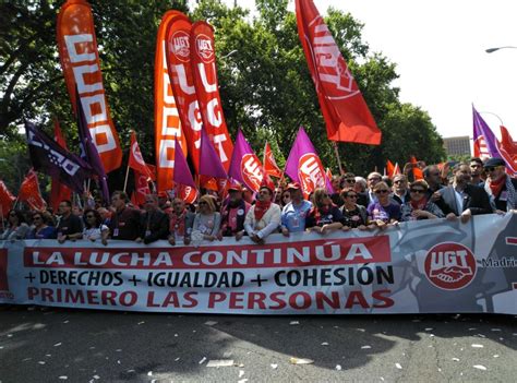 Directo Manifestación Del 1 De Mayo Día Del Trabajo En Madrid