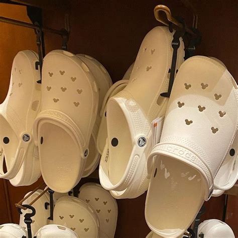 Disneylifestylers On Instagram “repost From Themagicshopper Mickey Mouse White Crocs Message