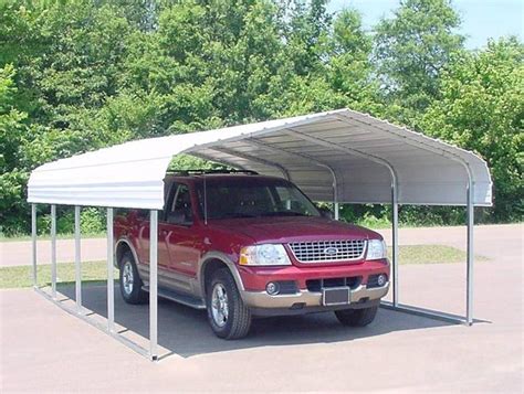 Free standing carports & canopies. Car Canopy Metal & 20x21 Boxed Eave Double Car Carport