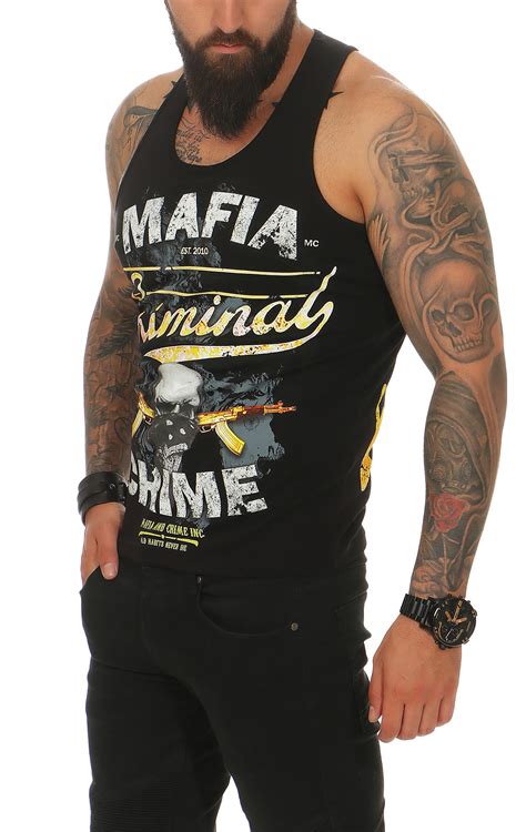 Mafia And Crime Mens T Shirt Tank Top Criminal 497 Ebay