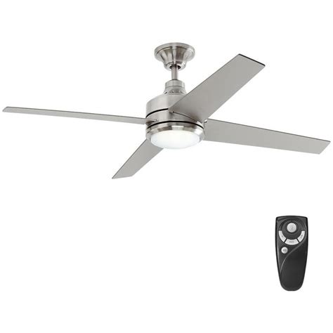 Home Decorators Collection Mercer 52 In Led Indoor Brushed Nickel