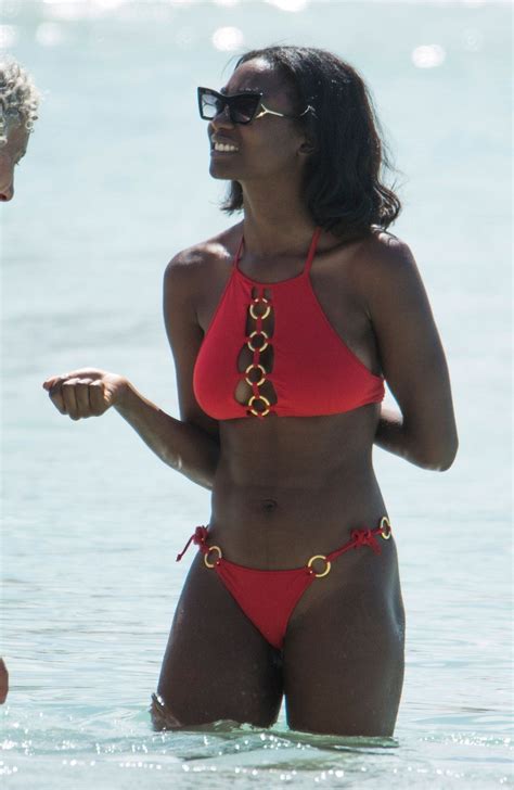 Mouna Traore Paparazzi Red Bikini Beach Photos Thefappening Link