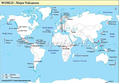 World Map Of Volcanoes Answers