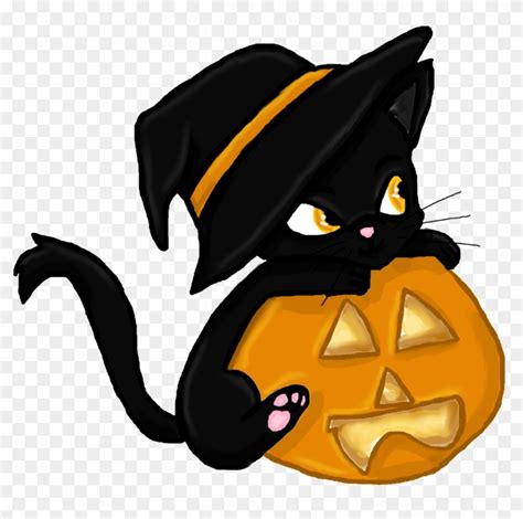 Halloween Clipart Black Cat Cartoon Halloween Black Cats Hd Png