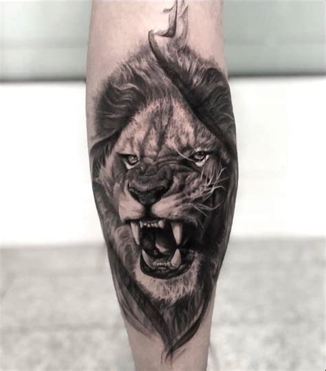 Angry Lion Tattoo Designs