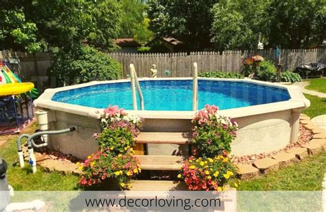 The estimated cost to build an above ground pool with decks is about $2400 for materials to build the deck which included with the pier blocks, joist hangers, and screws, pressure treated lumber. 21+ Above Ground Pool Ideas For Your Beautiful Garden
