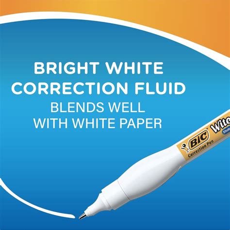 Wite Out Shake N Squeeze Correction Pen Correction Pens Bic