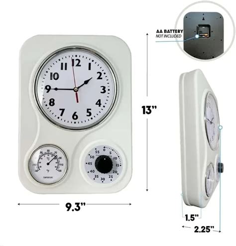 Lilys Home Retro Kitchen Wall Clock Review