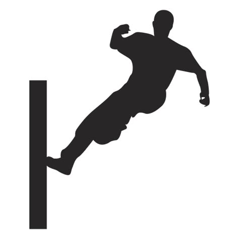 Parkour Jumping Silhouette 5 Transparent Png And Svg Vector File