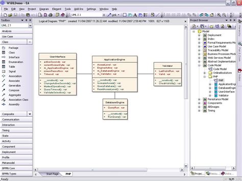 Model Php Uml Diagrams For Code Engineering And Generation