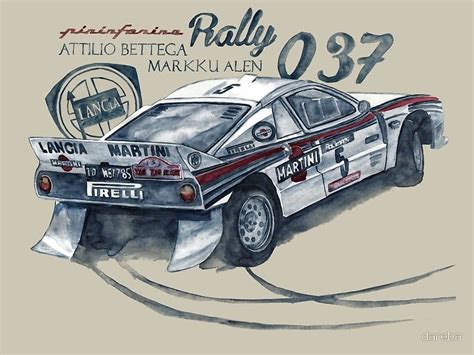 Rally Group B Lancia 037 Rally Art Print By Dareba Lancia 037 Rally
