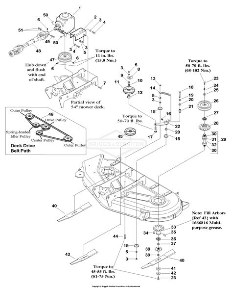 Simplicity 1693632 54 Mower Deck Parts Diagram For 54 Mower Deck