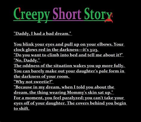 Creepy Short Story