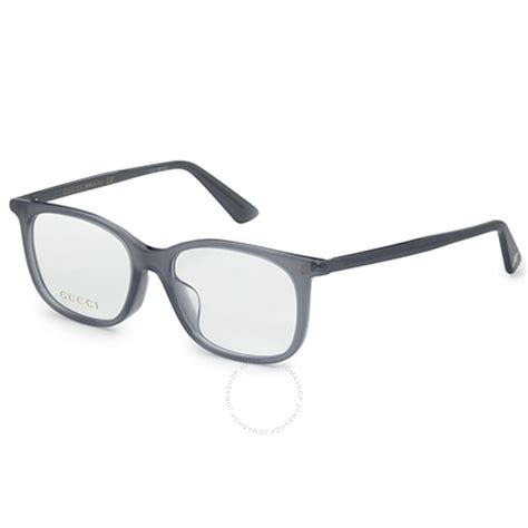Gucci Unisex Grey Rectangular Eyeglass Frames Gg0157oa 004 52 889652090108 Eyeglasses Jomashop